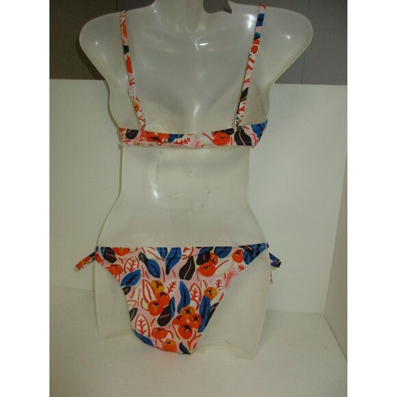 Solid & Striped 2-Piece Ginger Leaf Design Bikini Set Measures To XS NWOT! - Picture 2 of 2